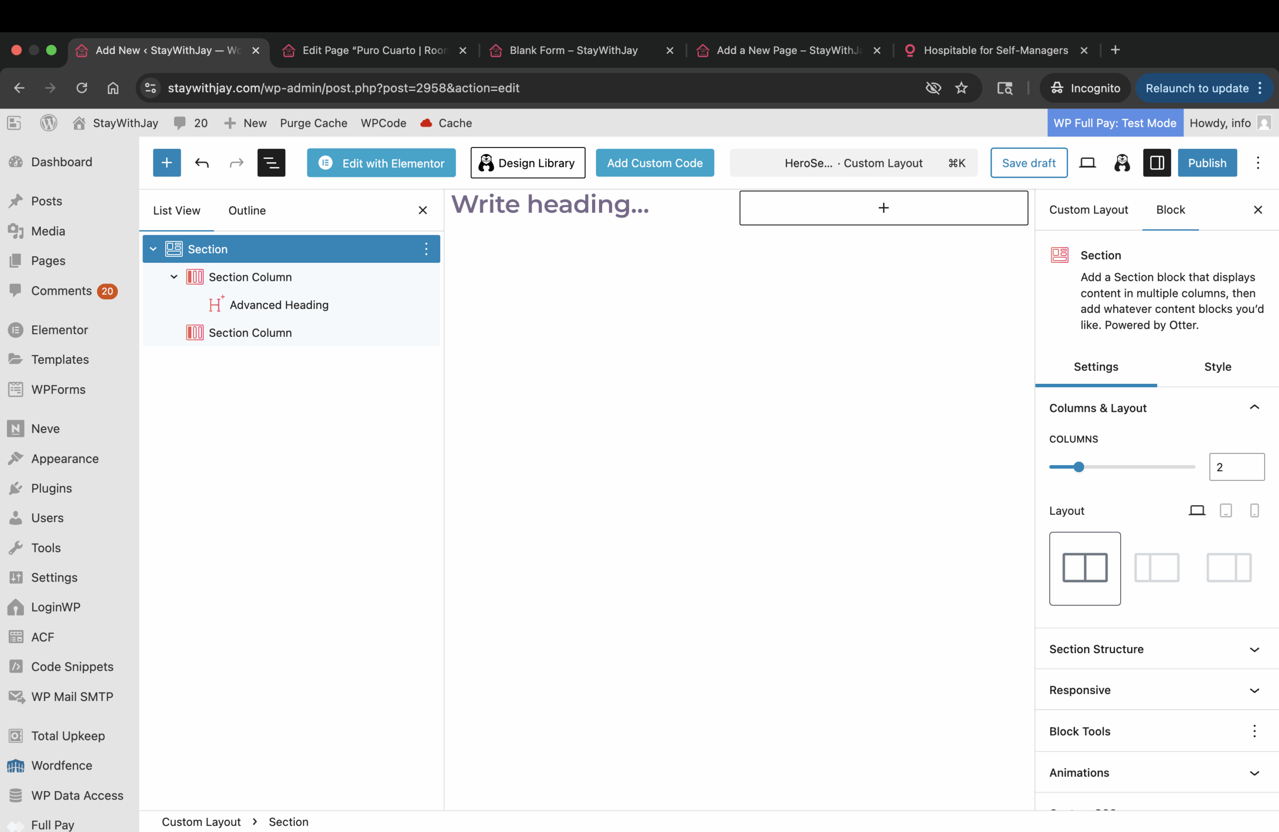 Restricted: Setting Up the custom layout for staywithjay
